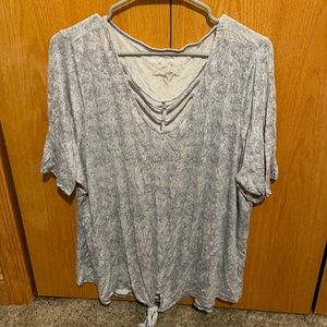 Maurices 24/7 Top Size 2x Light Blue